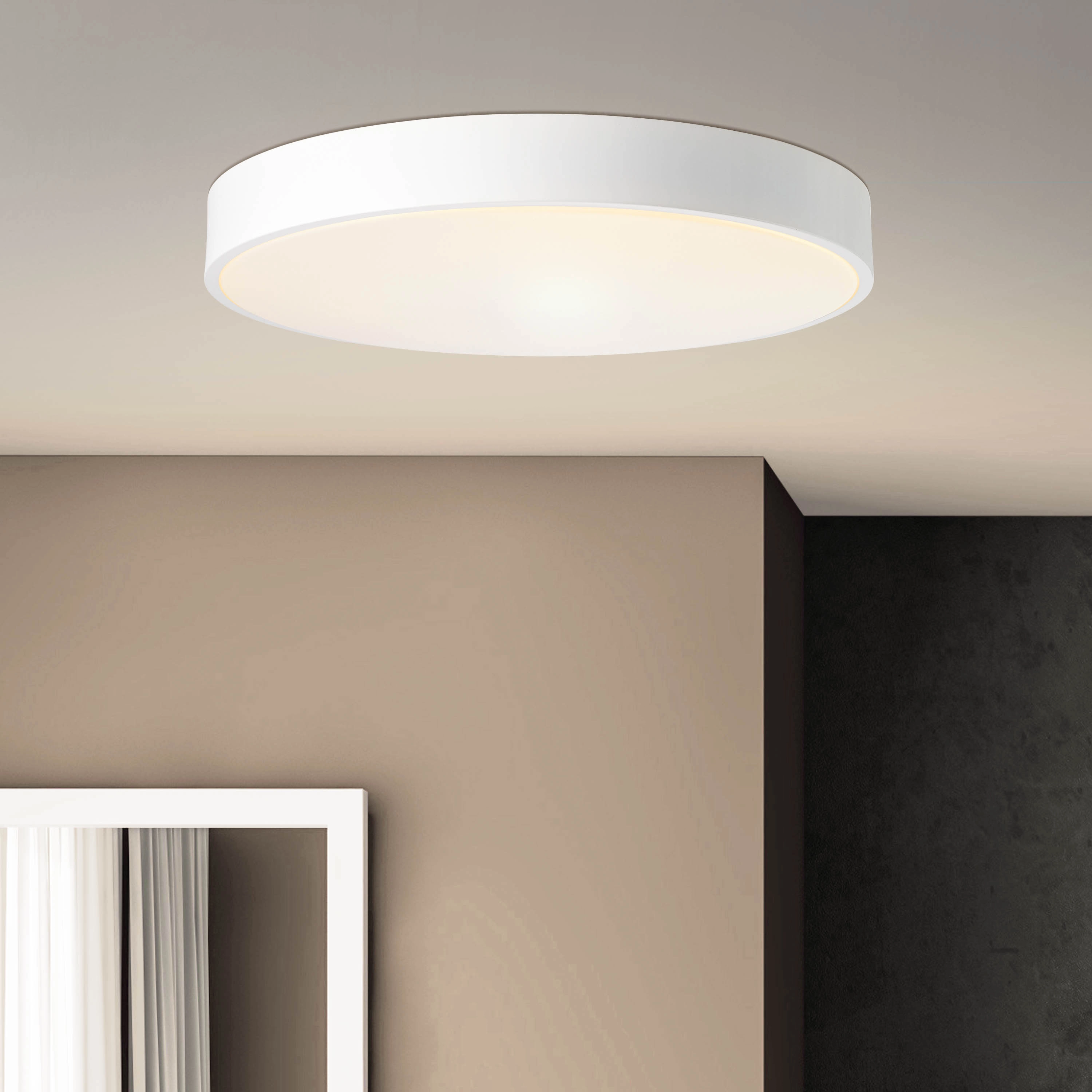 Brilliant LED-Deckenleuchte Slimline Ø 49 cm Sand und Weiß kaufen bei OBI
