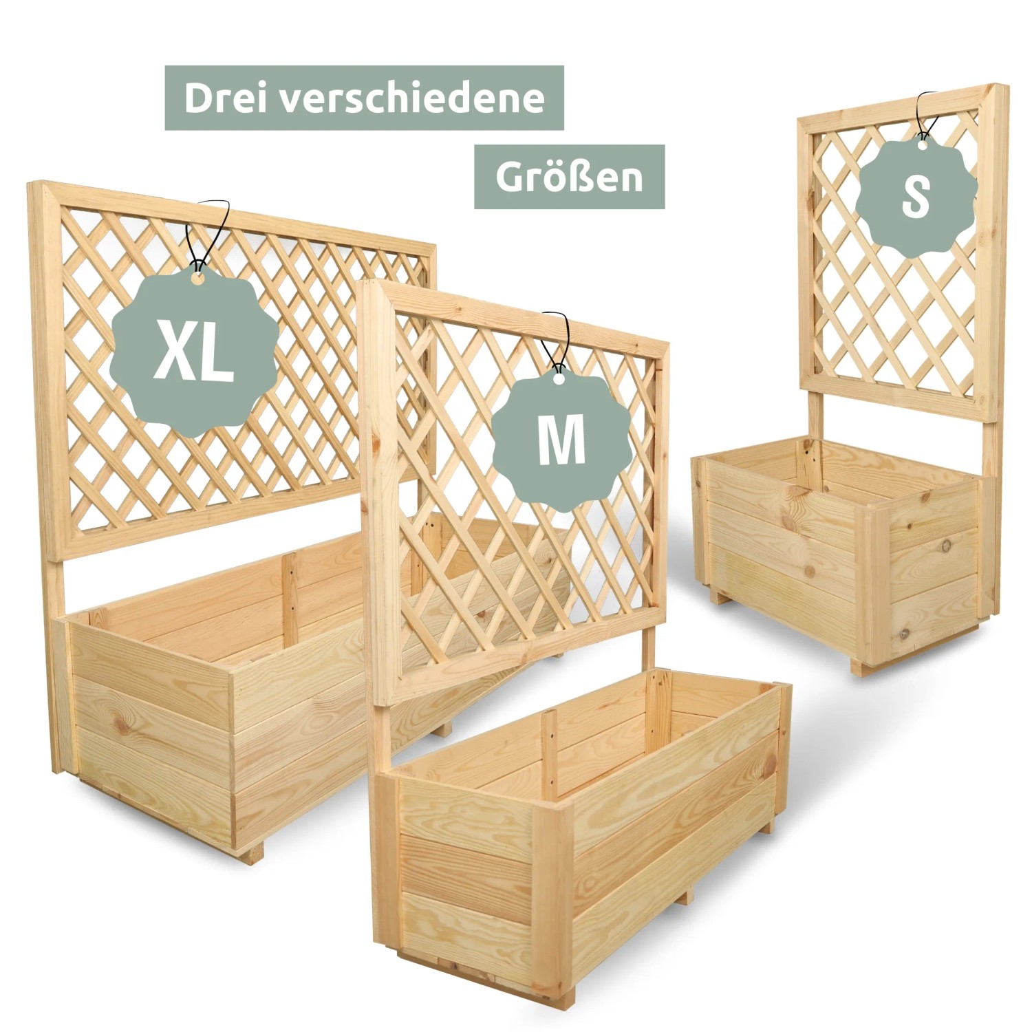 holz4home Pflanzkasten mit Rankgitter S kaufen bei OBI