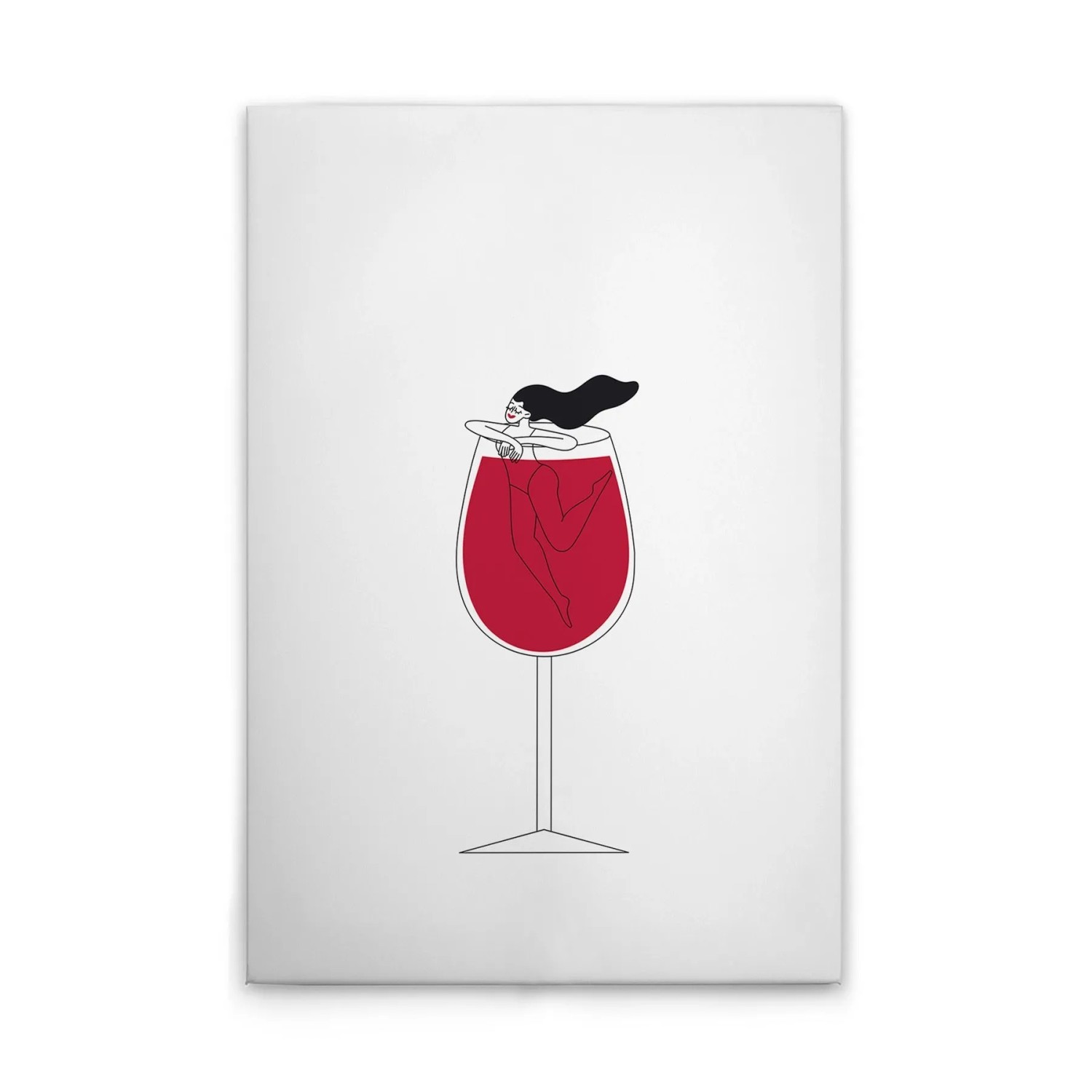 Tadessi Leinwandbild - M1-No.51543 - Weinglas WG Küche - 30 x 45 cm - Querformat