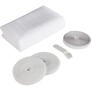 Windhager Fliegengitter Open-Up, anthrazit, 130x150cm, mit Klettband zur einfachen Montage.