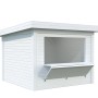 Palmako Marktstand Lenna Set 304, 300x300 cm, lackiert weiß, mit Verkaufsklappe.