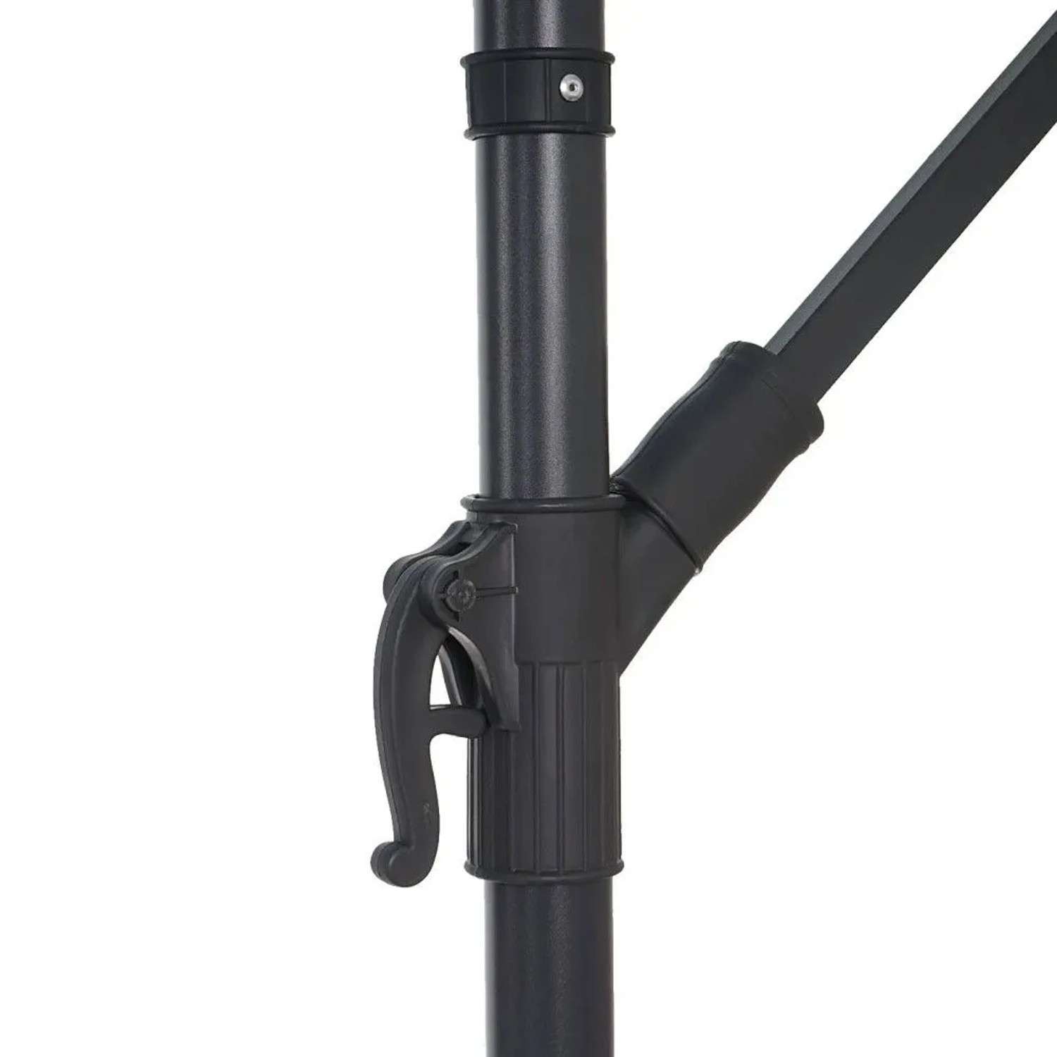 MCW Ampelschirm Terni Ø 3m Neigbar Türkis-Blau mit Ständer_6