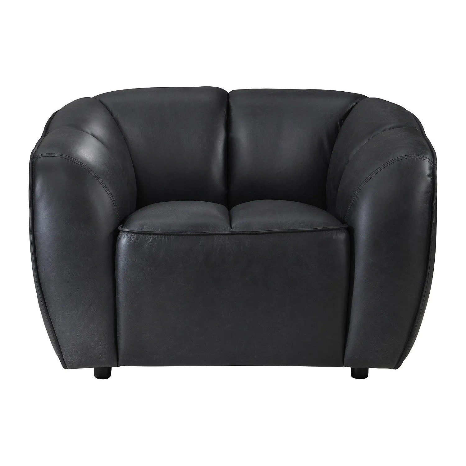 Vente-unique Sessel Mit Gerader Rückenlehne Pradoni Schwarz 111.5 cm
