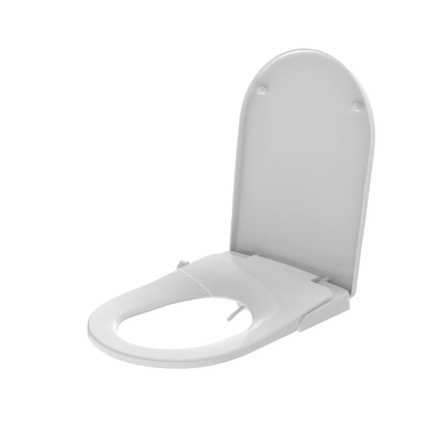 Swiss Aqua Technologies WC-Sitz mit Bidet-Funktion Absenkautomatik Dusch-WC-Aufsatz Ohne Stromverbrauch Weiß