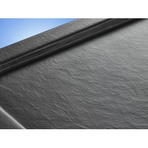 Detailaufnahme: Ottofond Duschwanne Aruba, 120x80 cm, anthrazit, mit rutschfester Oberfläche.