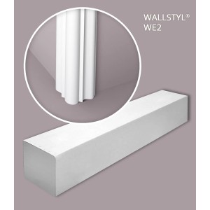 NOEL & MARQUET WALLSTYL WE2-Box: 17 weiße Stuckleisten (34 m) im Karton für Kantenschutz.