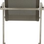 Garden Pleasure Freischwinger Sienna 4er-Set Grau, Ansicht von hinten.