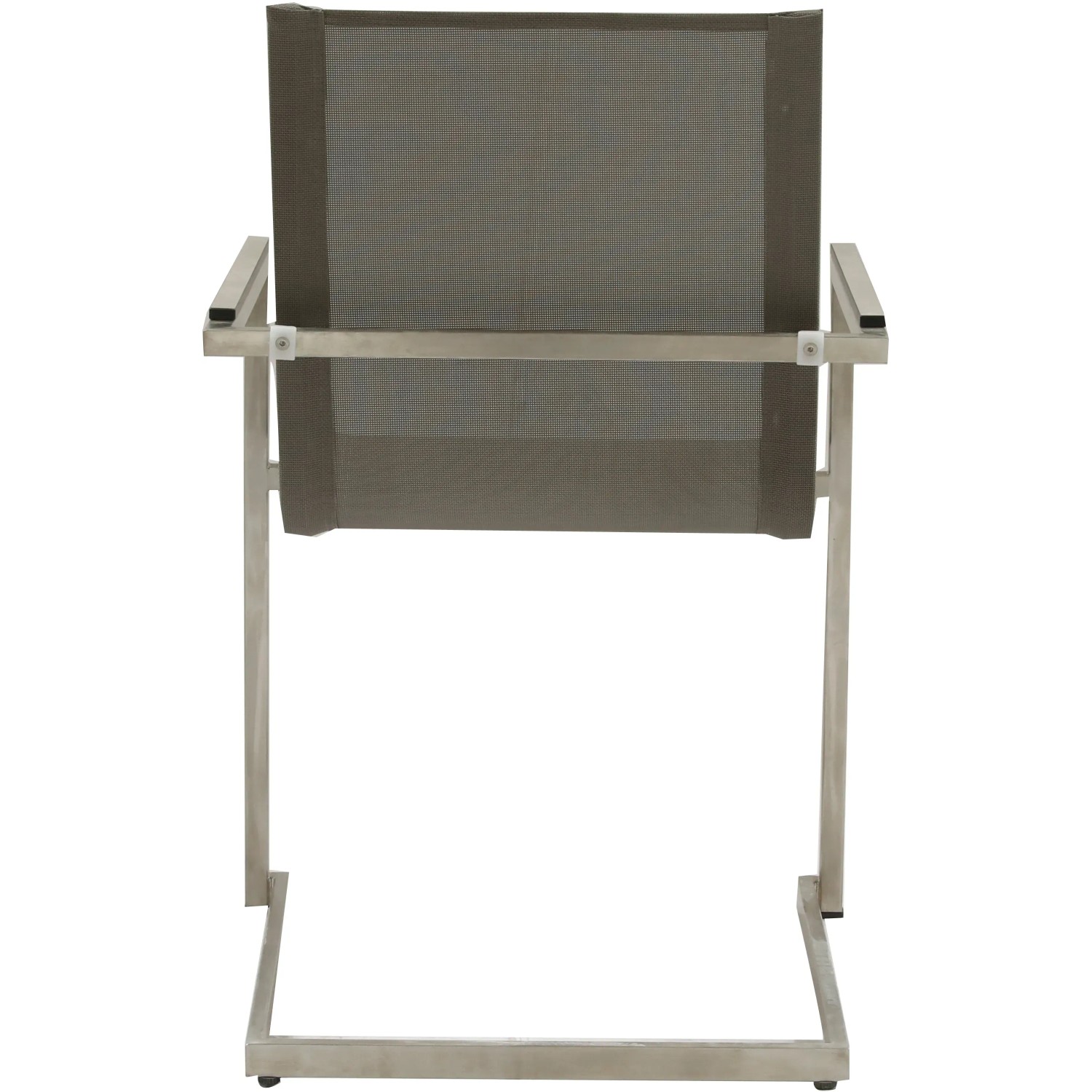 Garden Pleasure Freischwinger Sienna 4er-Set Grau, Ansicht von hinten.