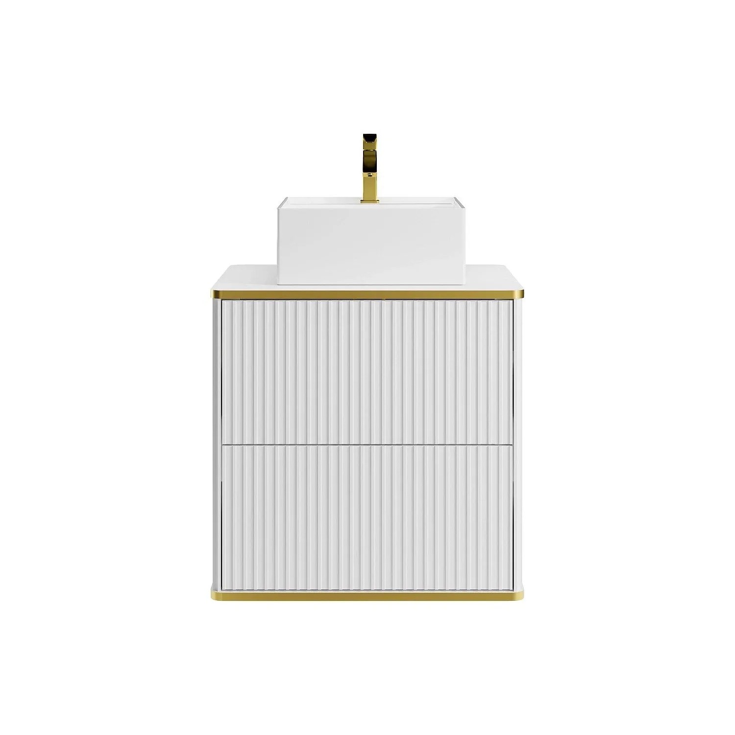 Vente-unique Einzelwaschtisch Keliza Weiß 60 cm