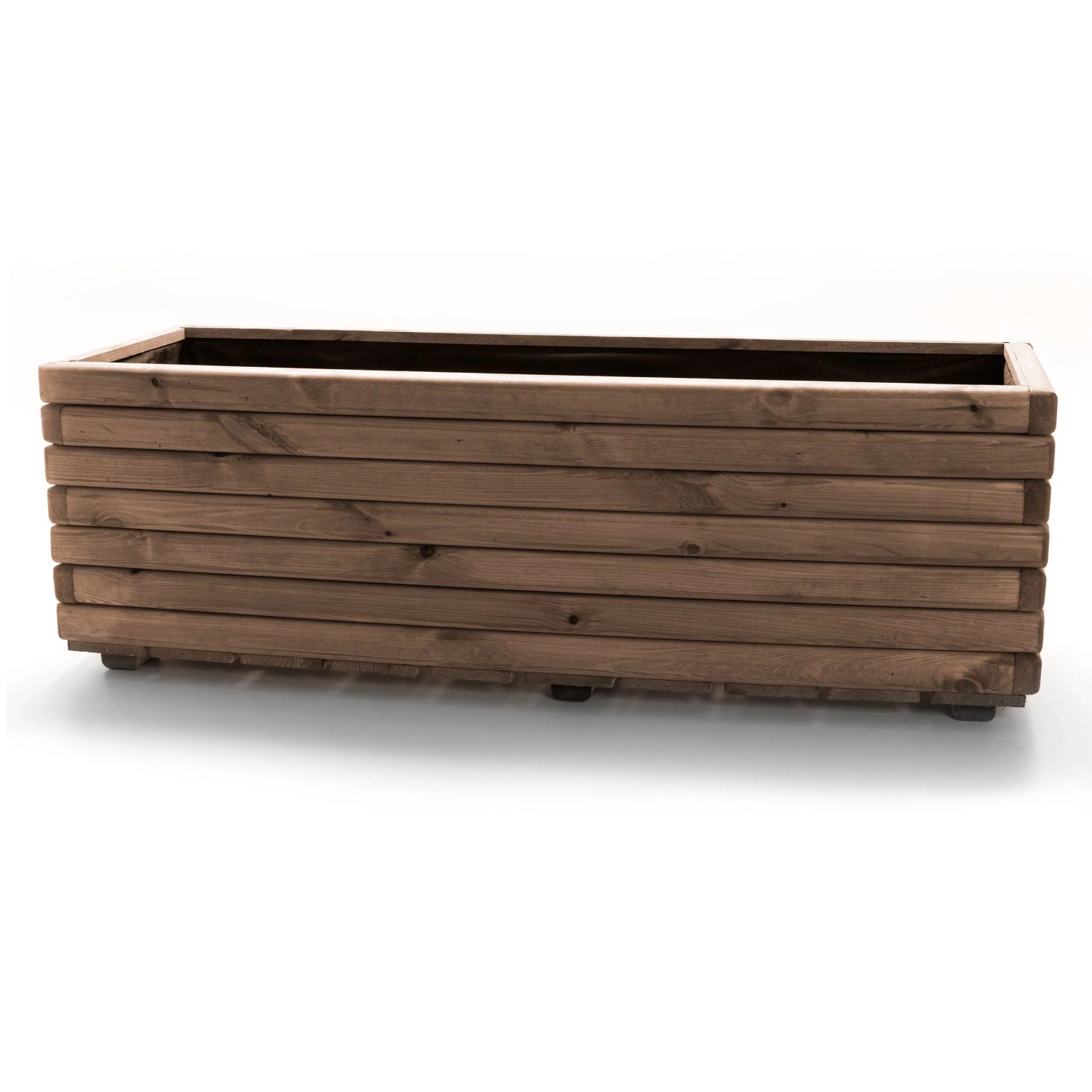 HolzFee Pflanzkasten Akzent 40-120 D Kiefer Dunkel 118 x 40 x 40 cm