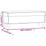 Maßzeichnung der vidaXL Sitzbank für Garderobenbänke: 100 cm breit, 35 cm tief, 41 cm hoch.