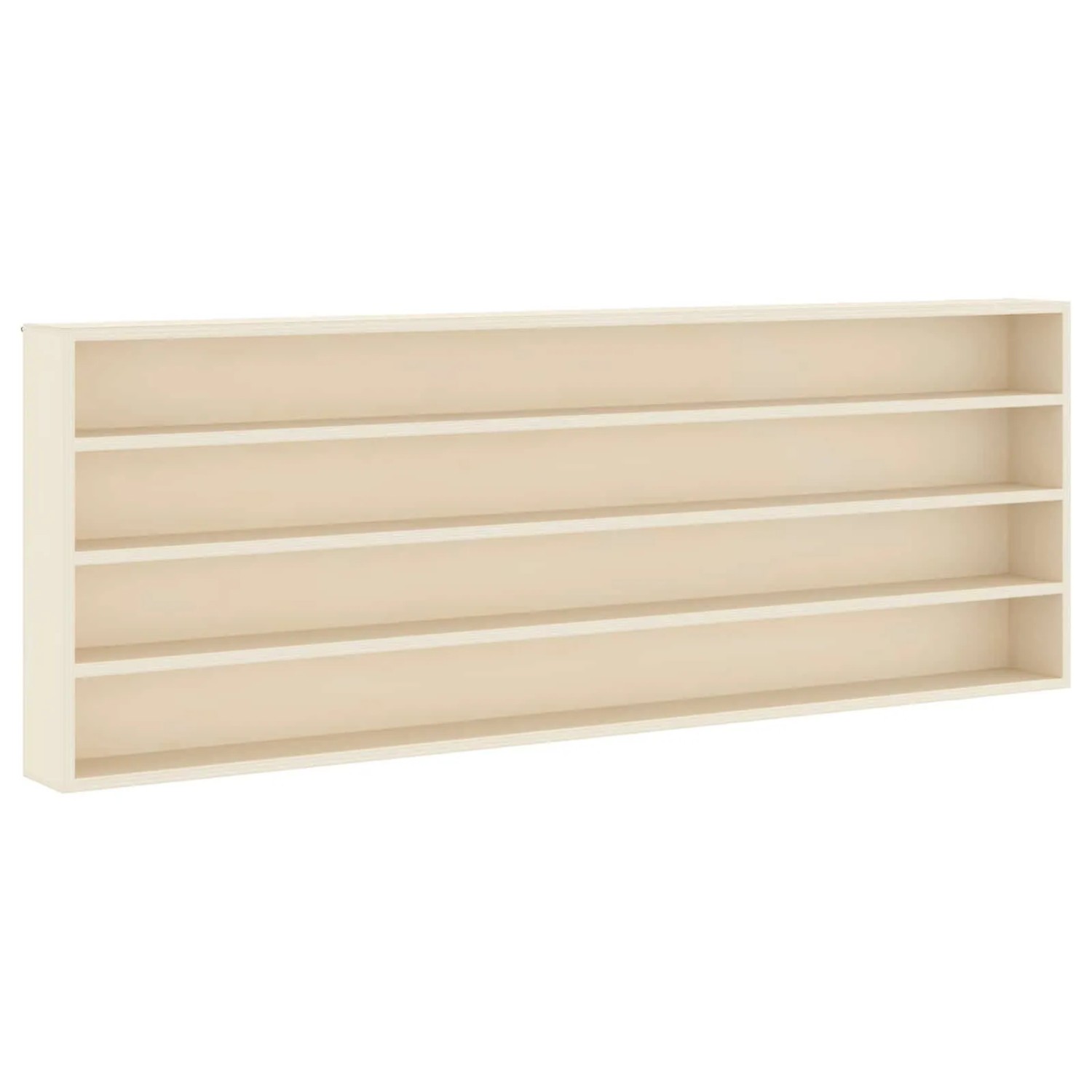 vidaXL Wanddisplay-Case Beige 100 x 8,5 x 36 cm Holzwerkstoff 42015621