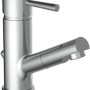Schütte Waschtischarmatur Cornwall mit Brause, Chrom. Waschbeckenarmatur mit herausziehbarer Haarbrause.