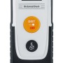 Detailaufnahme Laserliner Laser-Entfernungsmesser 25: Tasten für Distanzmessung und Volumenberechnung.