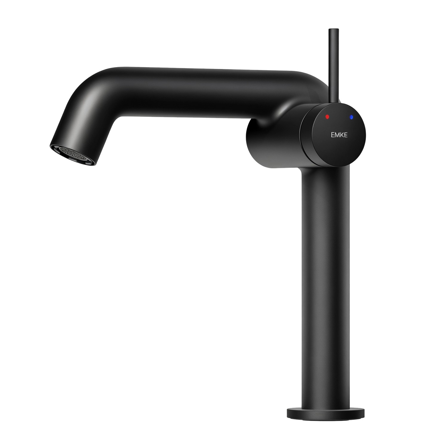 Emke Wasserhahn Bad 222 x 200 x 76 mm Schwarz Matt Wasserhahn Waschtischarm günstig online kaufen