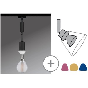 Paulmann URail Pendel in Schwarz matt, flexibles Schienensystem für individuelle Beleuchtung.