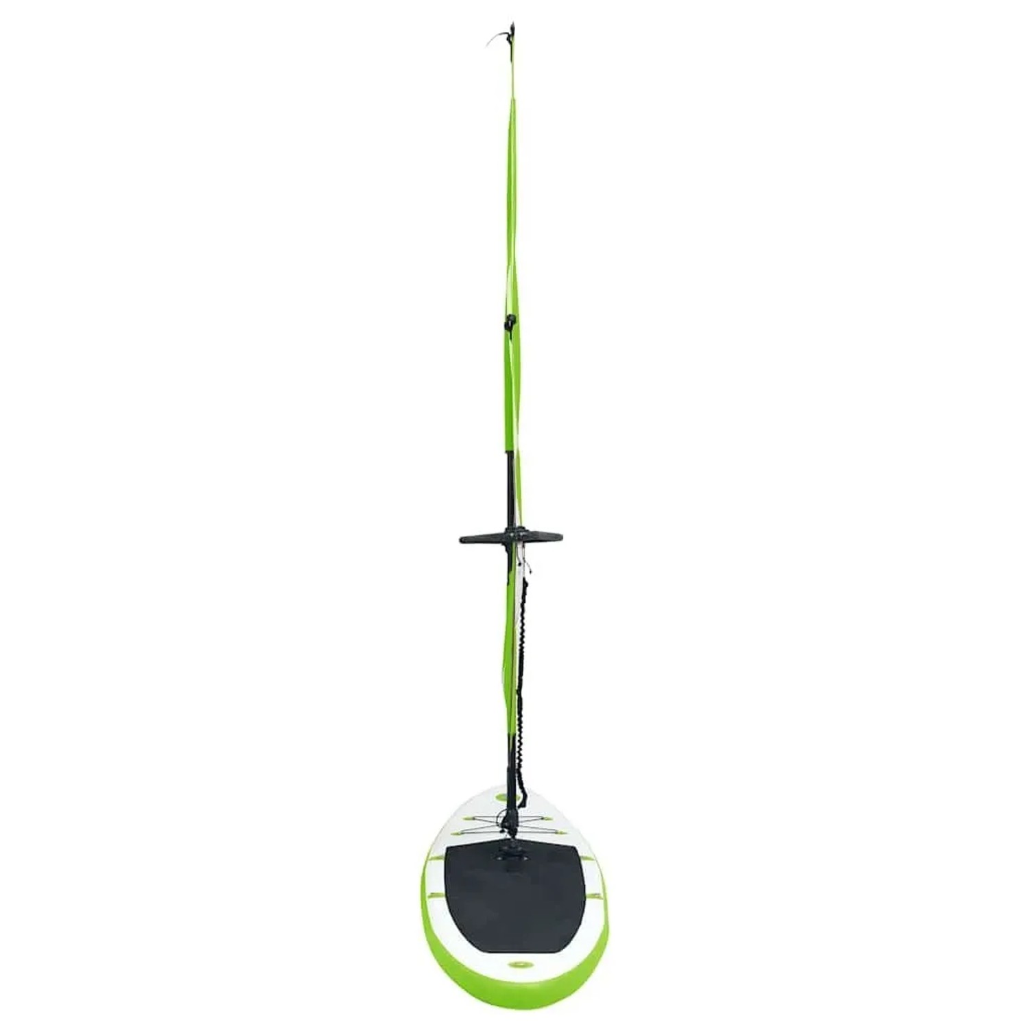 vidaXL Aufblasbares SUP-Board mit Segel Set Grün und Weiß 92735_5