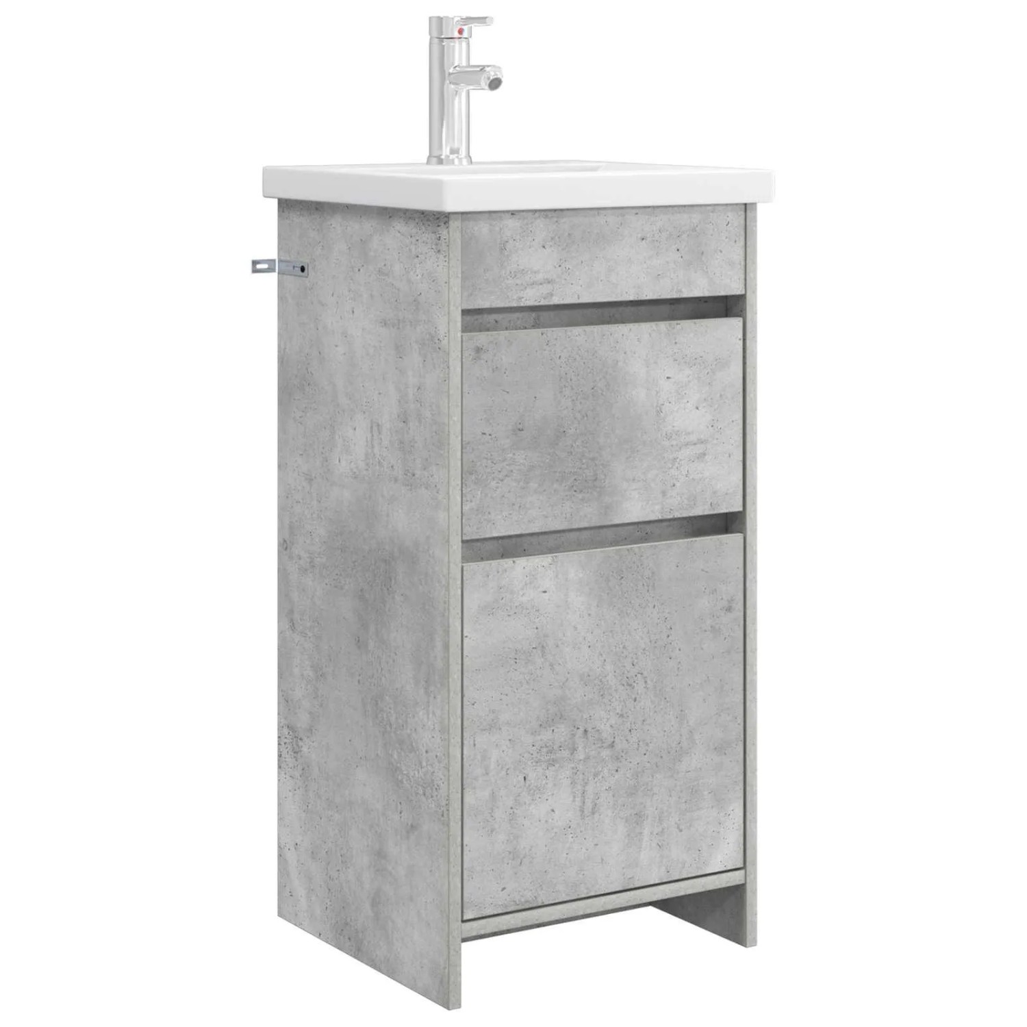 vidaXL Badezimmerschrank mit Waschbecken Betongrau 42 x 40 x 84,5 cm 890723