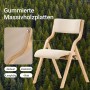 SoBuy 2er Set Esszimmerstuhl Klappstuhl Küchenstuhl Polsterstuhl mit Lehne Beige FST40-Wx2_7