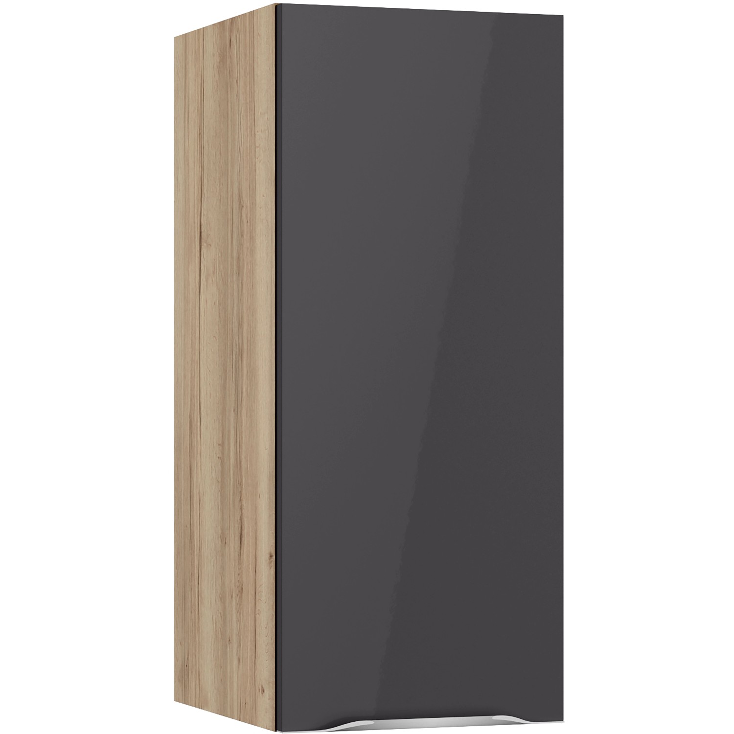 Optifit Oberschrank Linus984 30 cm x 70,4 cm x 34,9 cm Anthrazit-Wildeiche günstig online kaufen