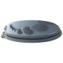 vidaXL Soft-Close Toilettensitz 2 Stk Grau 44 x 38 cm MDF-Platte 3414534_4