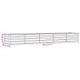 vidaXL Hochbeet Rostig 400x80x45 cm Cortenstahl 151964_8