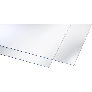 Transparente Polystyrol-Platte, 2,5 mm stark, für Innenanwendungen und DIY-Projekte.