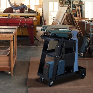 Relaxdays Schweißwagen Stahl Schwarz mit 3 Ablagen 69 cm x 40 cm x 71 cm 10,3 kg