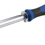 LUX Lötkolben 80 W mit blau-schwarzem Griff für Werkstattarbeiten.