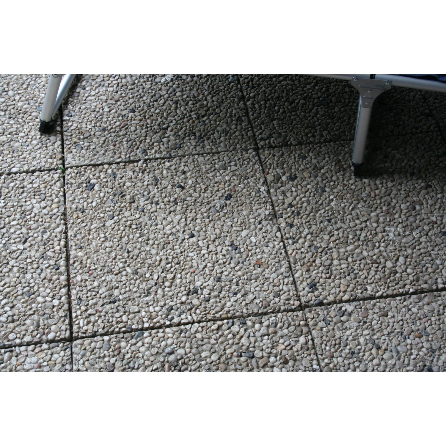 Waschbetonplatten Buntkies, 40x40 cm, für Terrasse & Gehweg.
