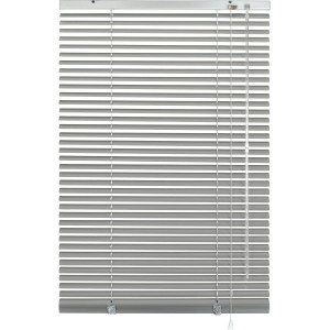 Gardinia Aluminium Jalousie, 50x175 cm, silberfarben. Sicht- und Sonnenschutz für Fenster.