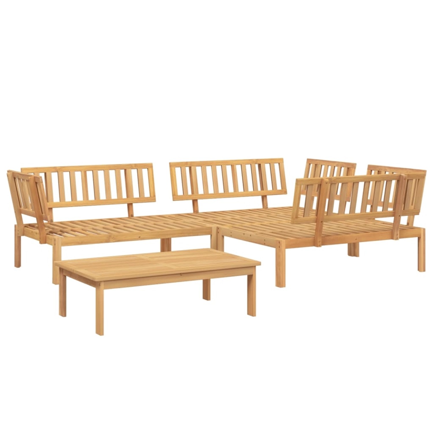vidaXL 4-tlg. Garten-Sofagarnitur aus Paletten Massivholz Akazie günstig online kaufen