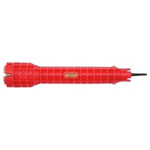 Gedore red SHK-Multifunktionsschlüssel R99200000, 8-in-1 Werkzeug für Sanitär, rot.