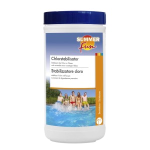 Summer Fun Chlorstabilisator, 1 kg Granulat zur Pool Desinfektion.