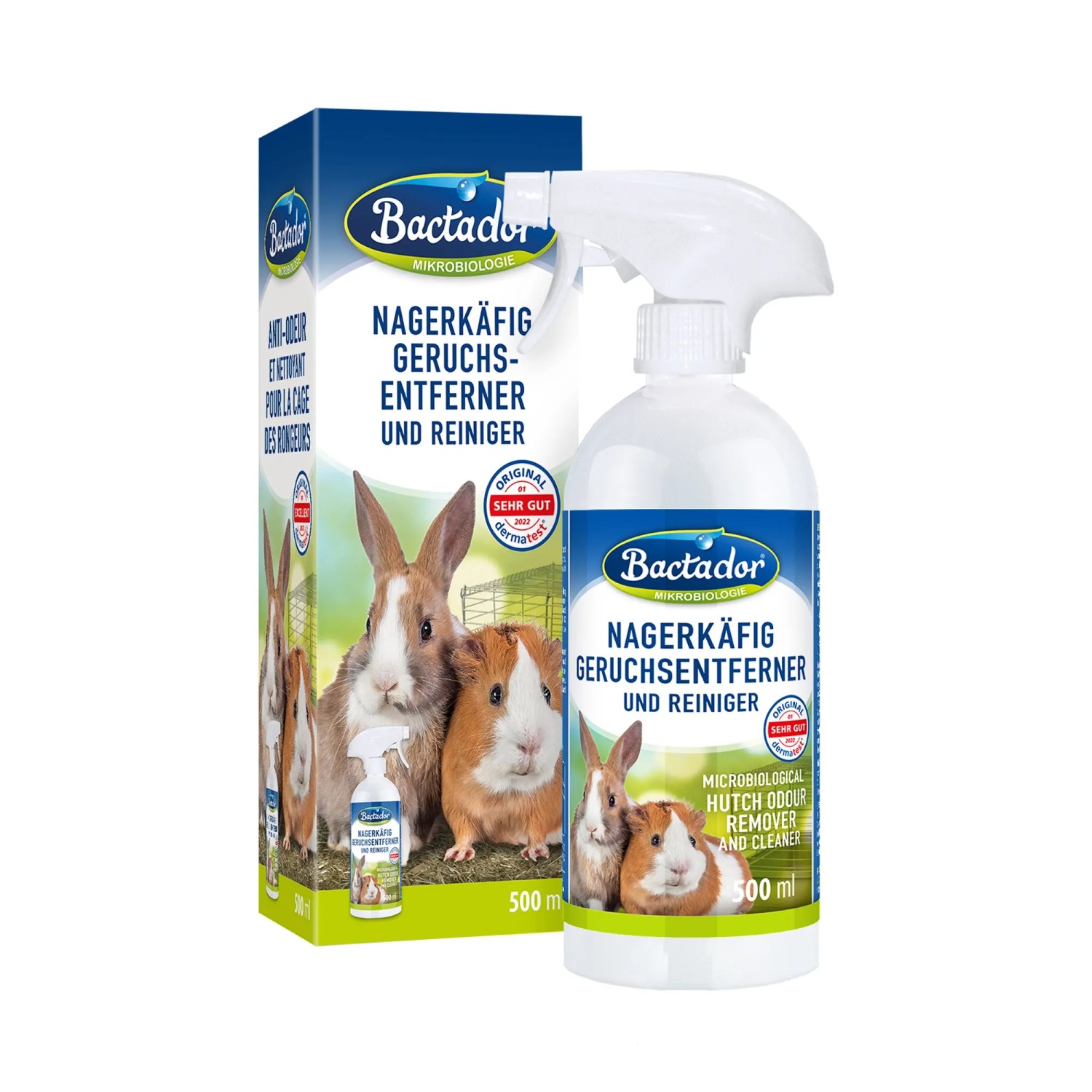 Bactador Nagerkäfig Geruchsentferner und Reiniger 500 ml