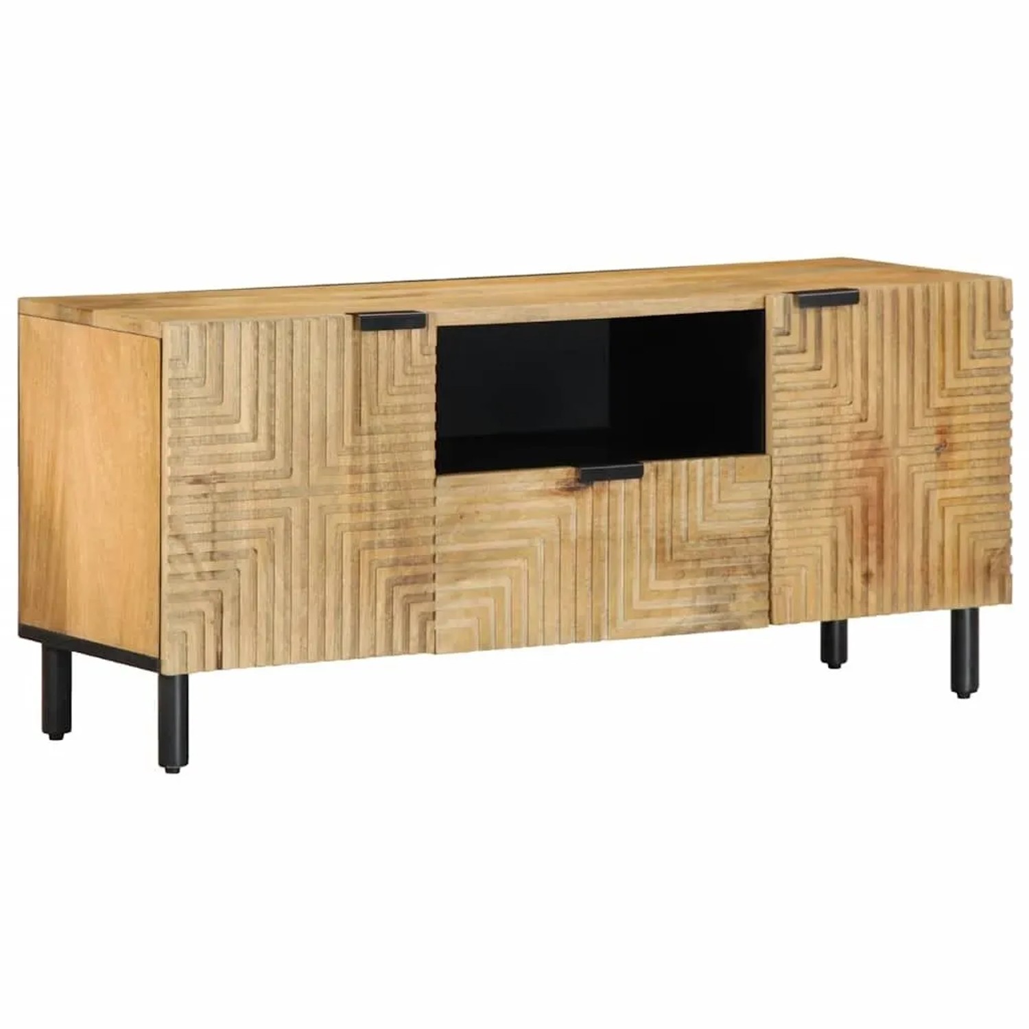 vidaXL TV-Schrank Braun 105x33x46 cm Massivholz Mango 4017734 günstig online kaufen