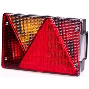 Stema Multipoint IV Rückleuchte links für Autoanhänger, mit Blink-, Brems-, Schlusslicht und Rückstrahler.