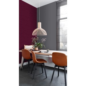 ESTAhome Tapete Leinen Optik Burgunderrot 53 Cm X 1005 Cm 148697