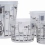 Yachtcare Multi Mischbecher Set, transparent mit Skala für Bootslacke.