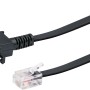 Schwaiger Anschlussleitung, 3 m, zum Verbinden von DSL-Splitter und TAE-Dose.