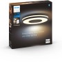 Verpackung der Philips Hue Deckenleuchte White Ambiance Being Schwarz mit Dimmer.