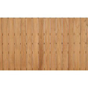 Detailansicht der Teakholz-Tischplatte des Siena Garden Lifttisch Talina Gartentisch.