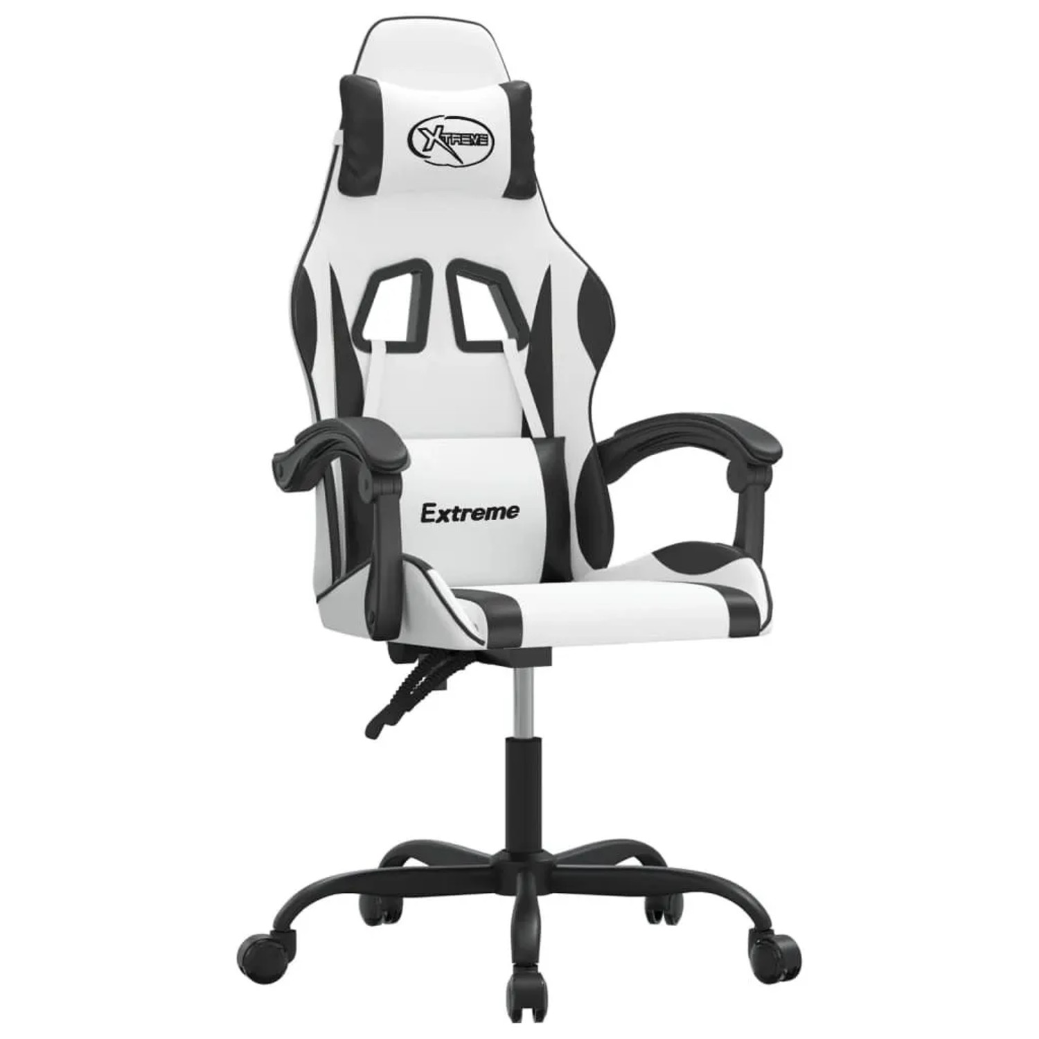 vidaXL Gaming-Stuhl Weiß und Schwarz Kunstleder 3143876 günstig online kaufen