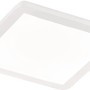 Quadratische, weiße LED-Deckenleuchte Camillus, 30x30 cm, für Bad und Wohnraum.