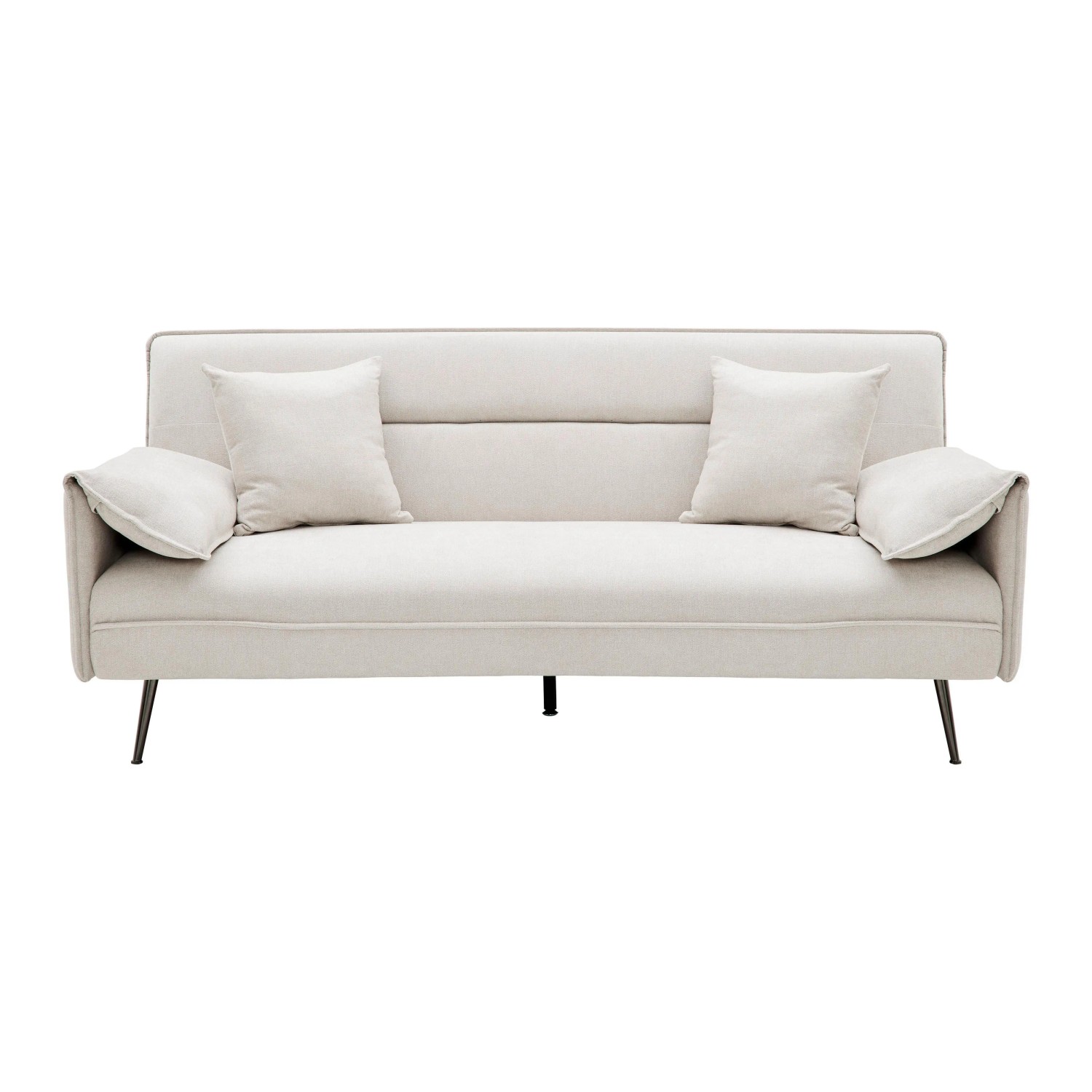 Bessagi Home Schlafsofa Lana Beige Webstoff