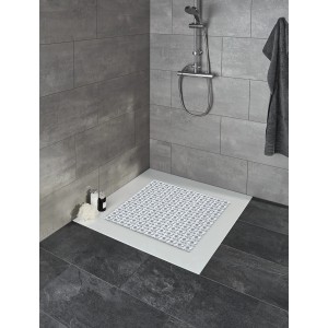 Kleine Wolke Duscheinlage Ivy, 54x54 cm, transparent. Rutschfeste Badematte für mehr Sicherheit in der Dusche.