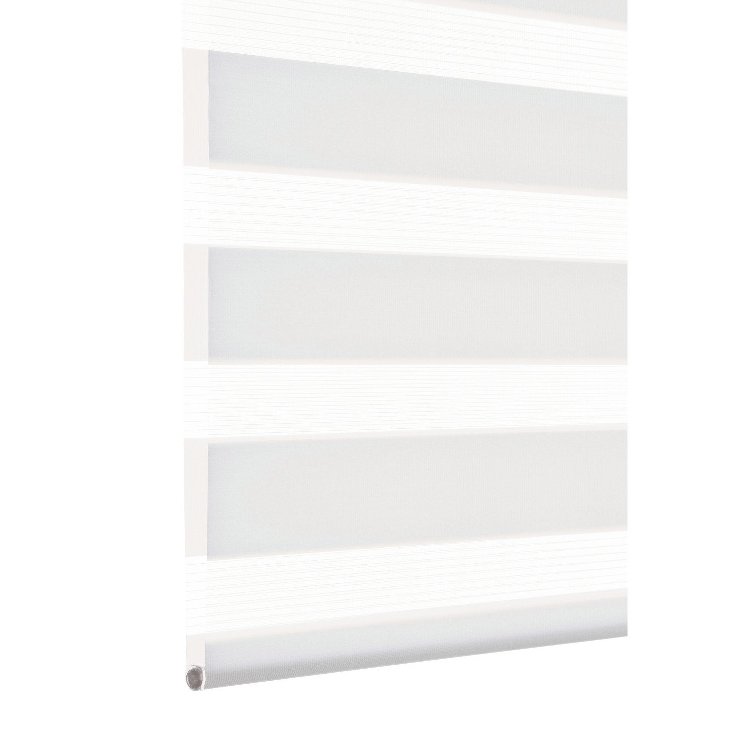 Gardinia Doppelrollo EasyFix, 90x150 cm, weiß, mit transparenten und blickdichten Streifen.