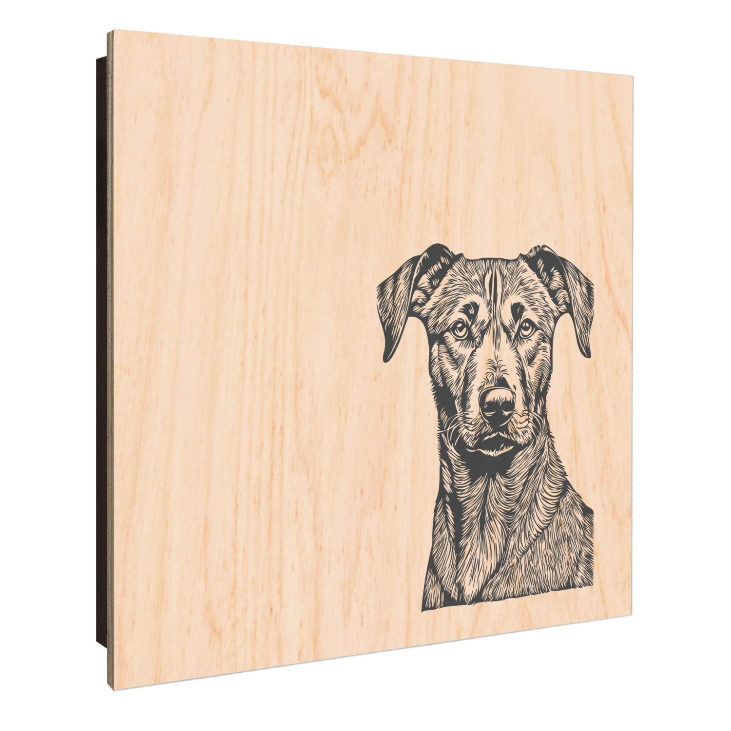 Banjado Großer Schlüsselkasten Holz 30x30cm Schwarz Scharnier Links 50 Hake günstig online kaufen