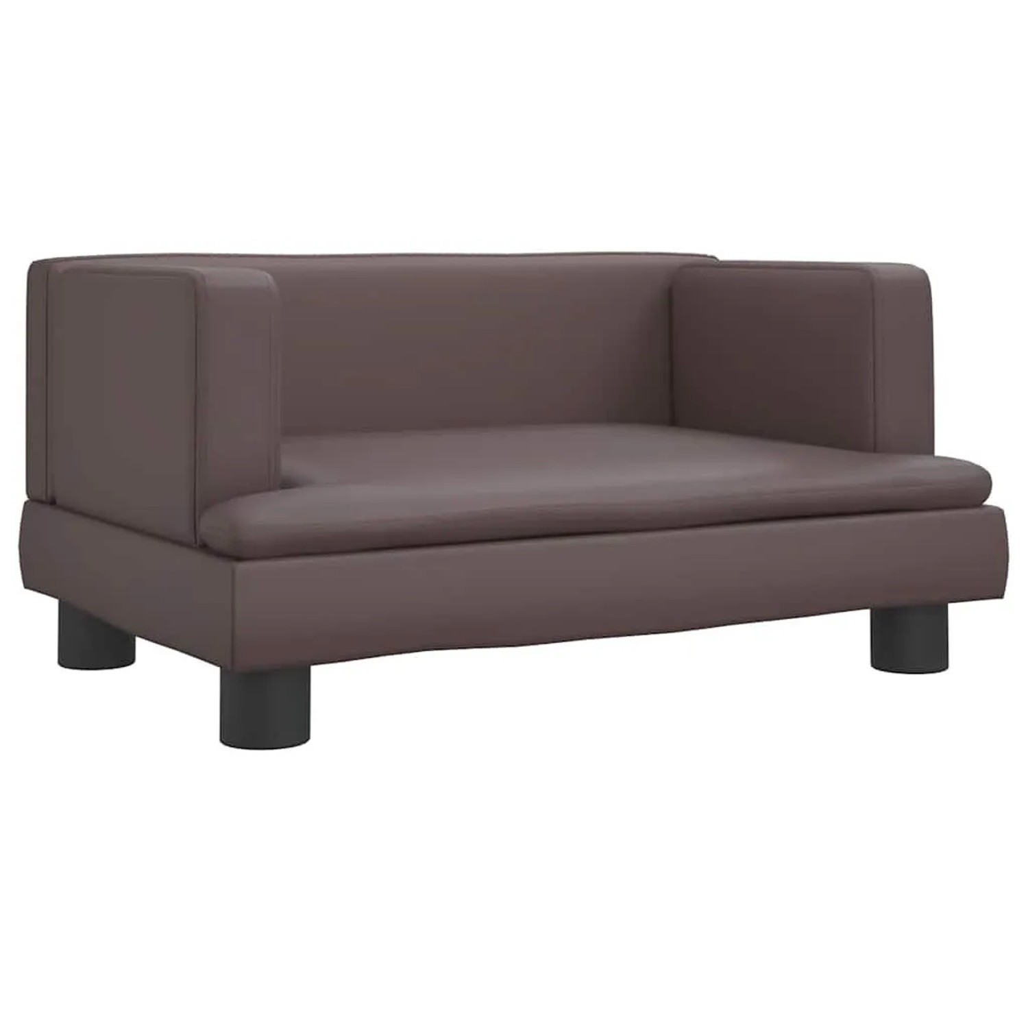 vidaXL Kindersofa Braun 60x40x30 cm Kunstleder 3196326