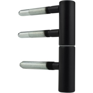 Schwarzes, zweiteiliges Bever Türband für Zimmertüren.